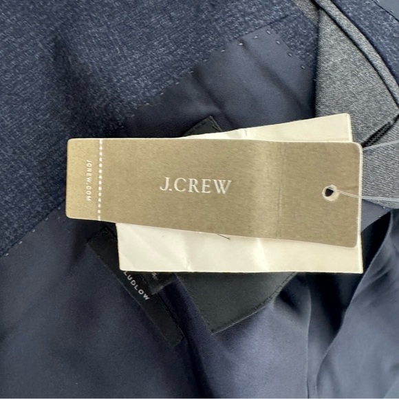 JCrew Ludlow Suit Jacket  Vitale Barberis Canonico Italian Wool 40R Navy Blazer - Picture 3 of 12
